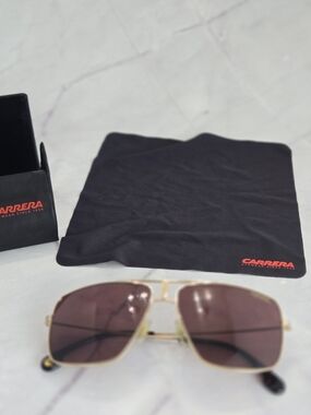 Carrera Gold Frame Double Bridge Glasses